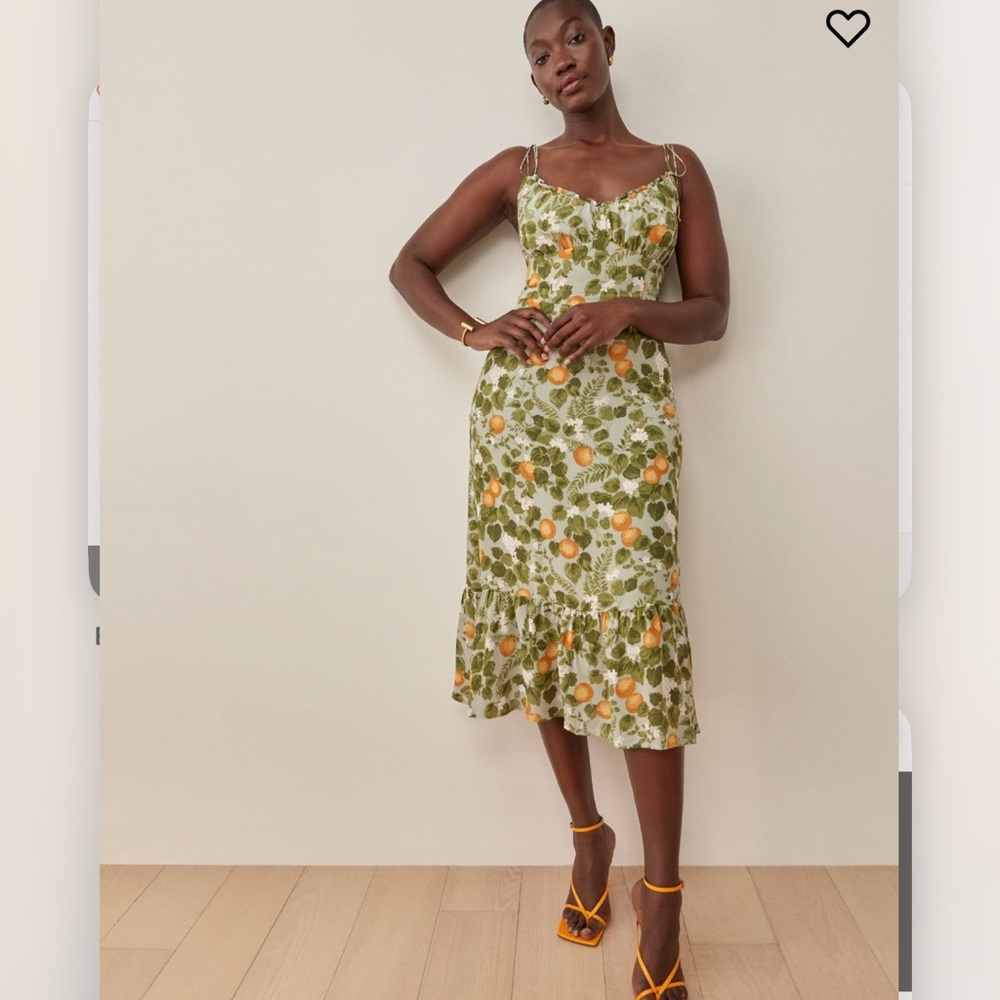 Reformation Embry orange grove dress